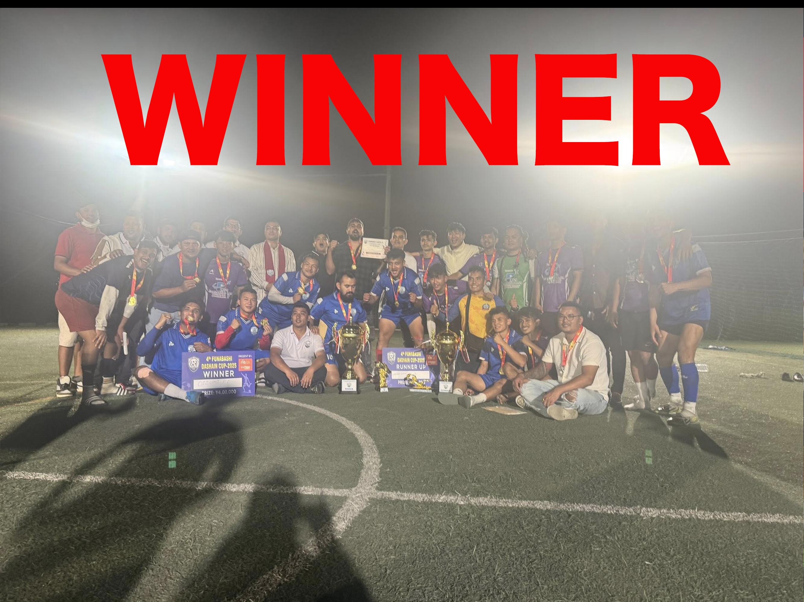 4th Funabashi Dashain Cup 2025 को विजेता बने Oizumi FC