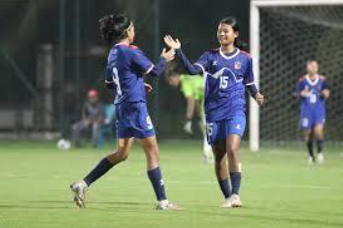 नेपालले SAFF U-20 महिला फुटबल च्याम्पियनशिपमा श्रीलङ्कालाई ७-० ले हरायो