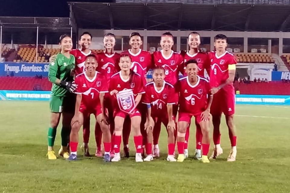 त्रिदेशीय महिला अन्तर्राष्ट्रिय फुटबल सिरिजमा भारतमाथि नेपालको ऐतिहासिक जित