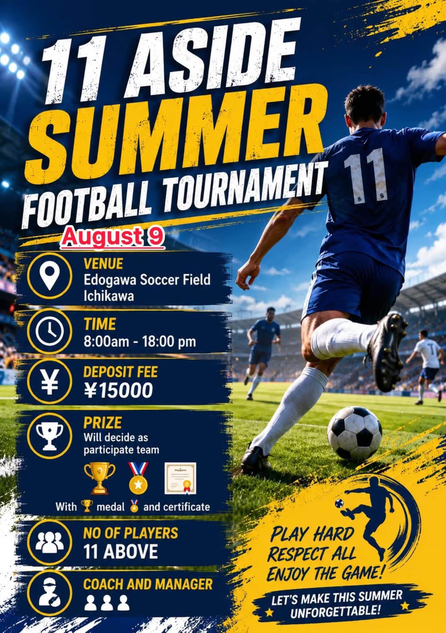 11 Aside Summer Football Tournament